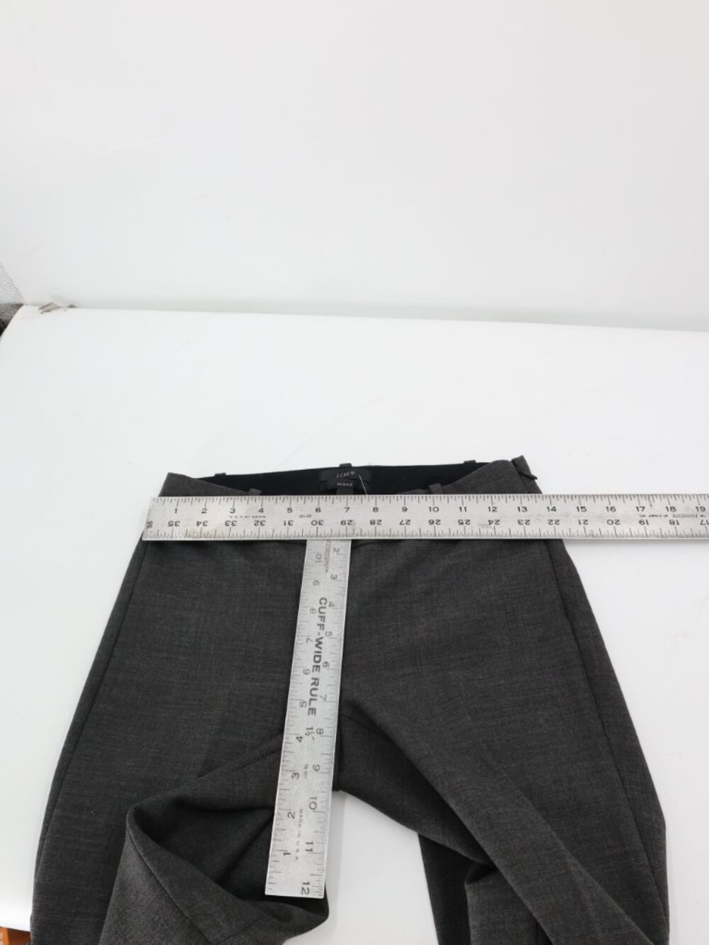 NWT J Crew Minnie Pants womens 00P Bi-Stretch Wool blend gray business casual - Picture 6 of 12